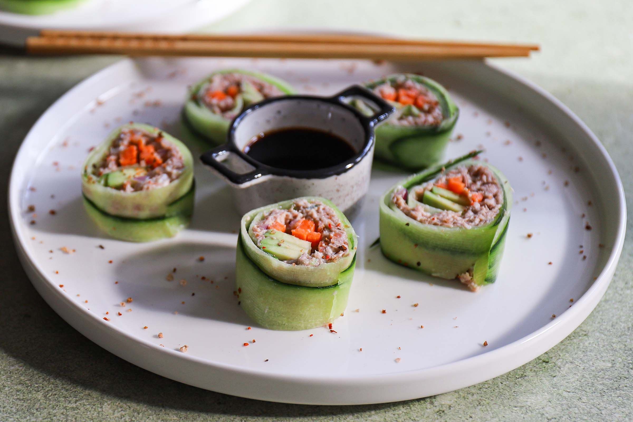 Gurken-Sushi