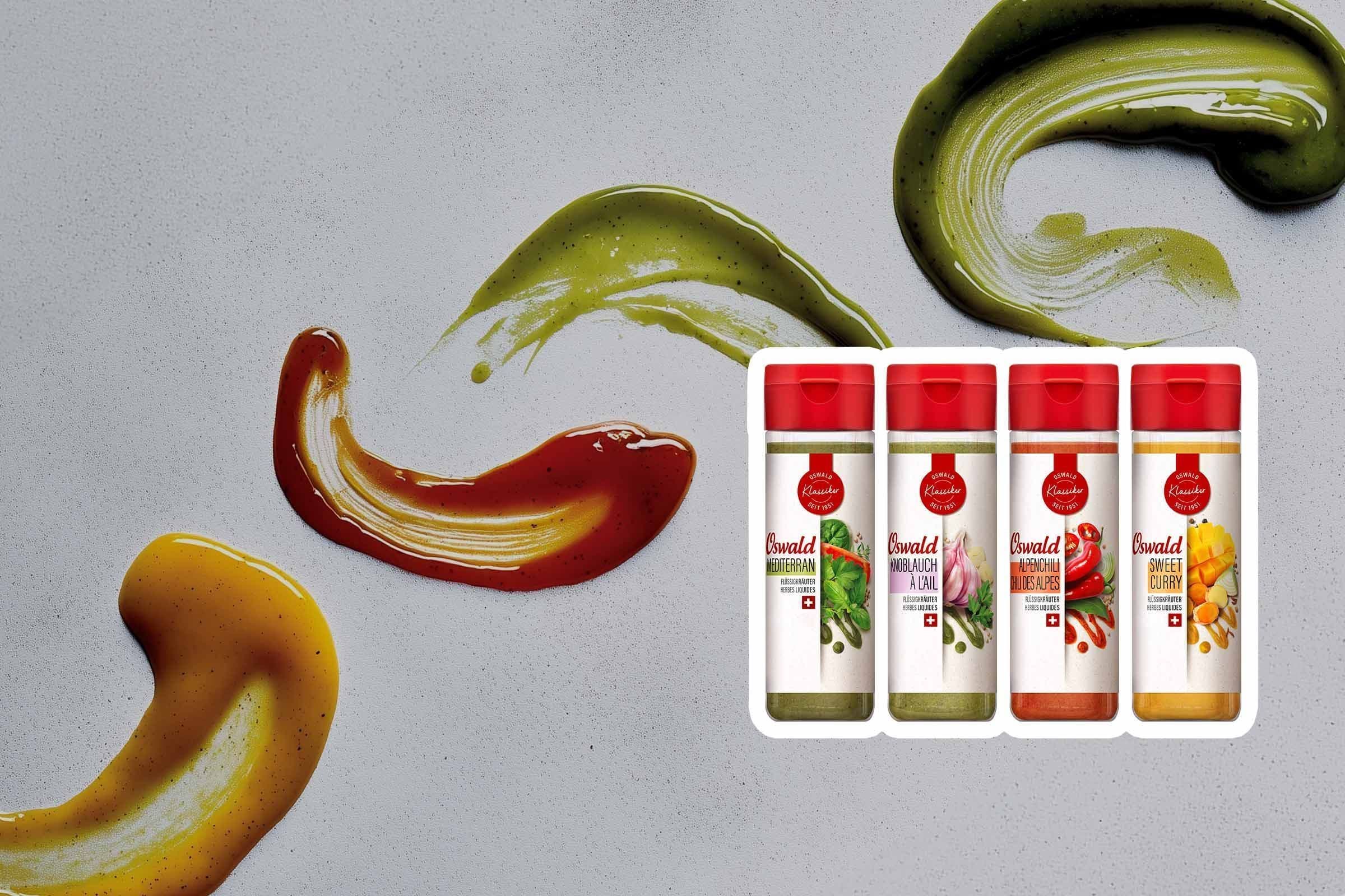 4 erbe liquide di Oswald per dare sfogo alla tua creatività in cucina