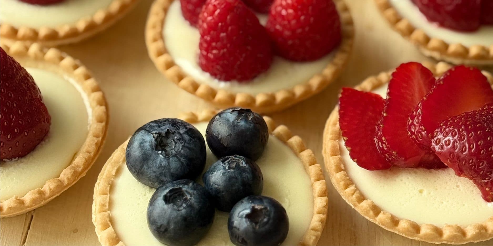 Tartelettes à la panna cotta