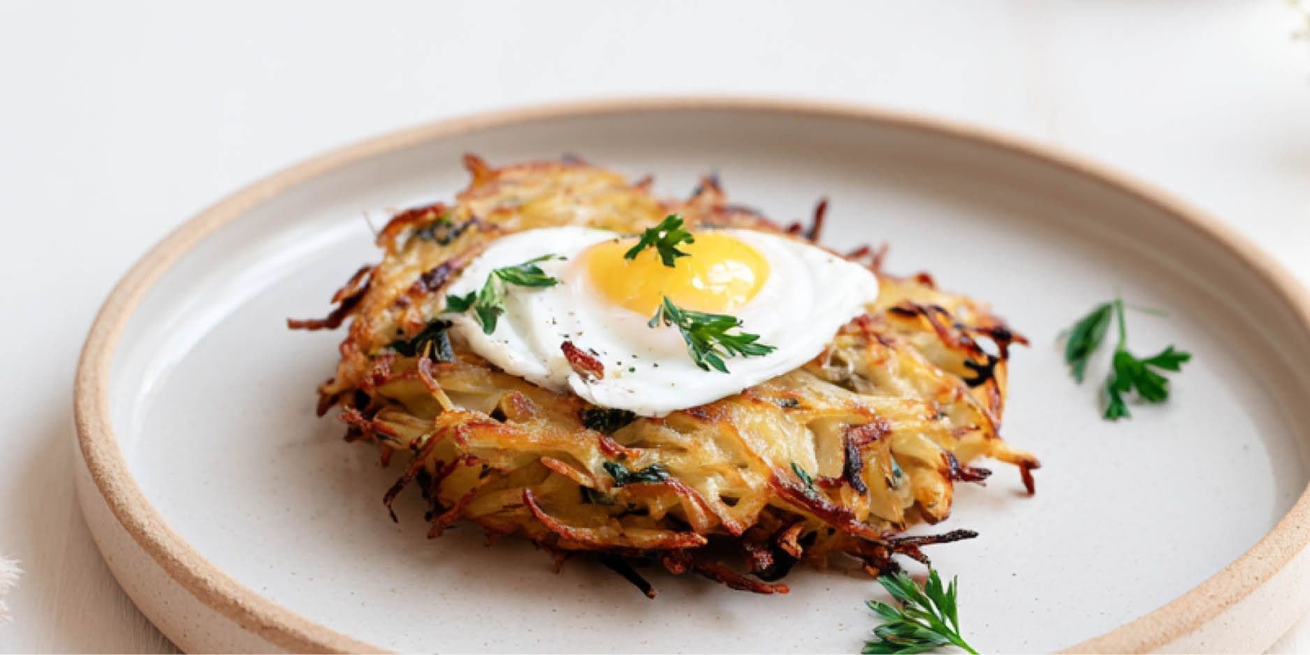 Rösti aux oeufs au plat
