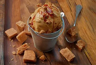 Glace au caramel
