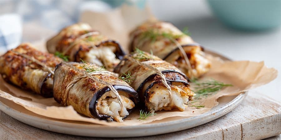 Papillotes de poisson à l’aubergine