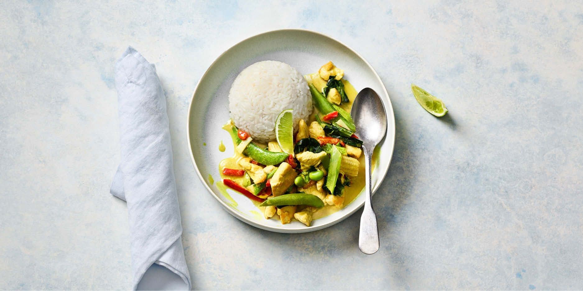 Poulet aux légumes au curry jaune