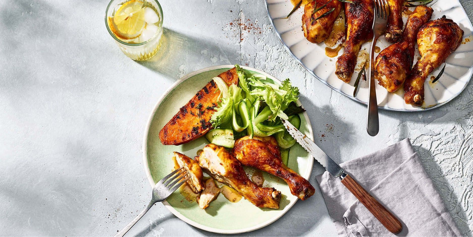 Cosce di pollo grigliate