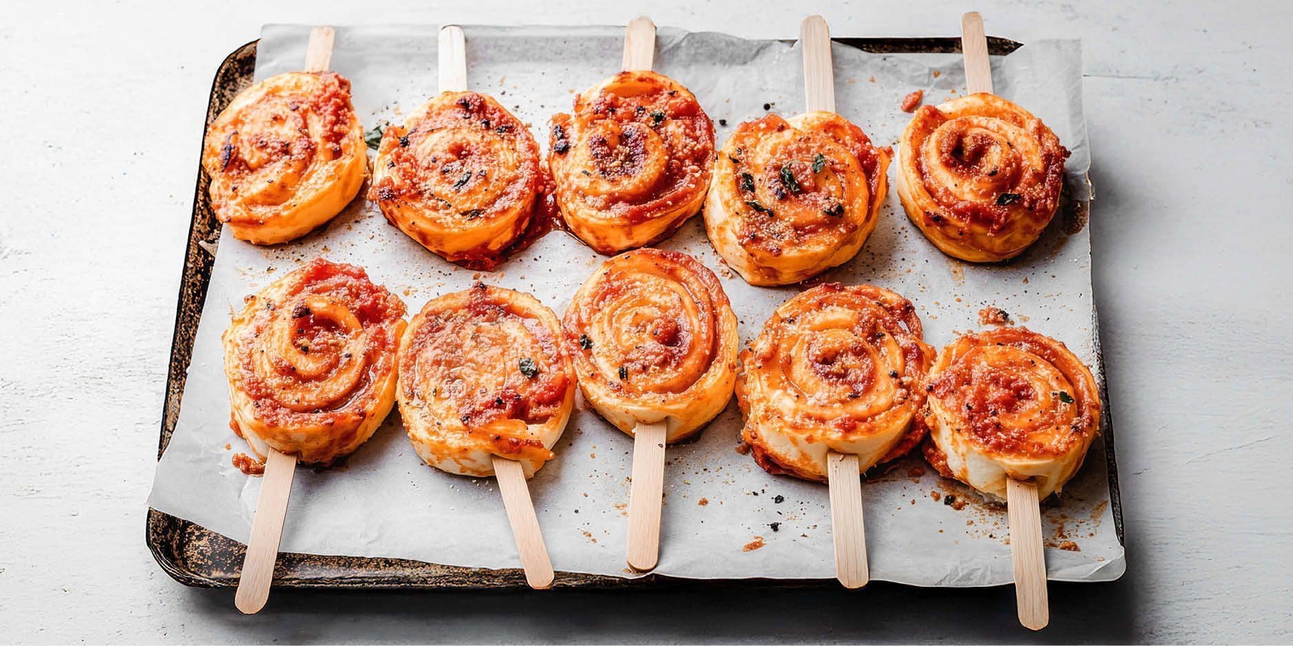 Lecca-lecca di pizza creativi