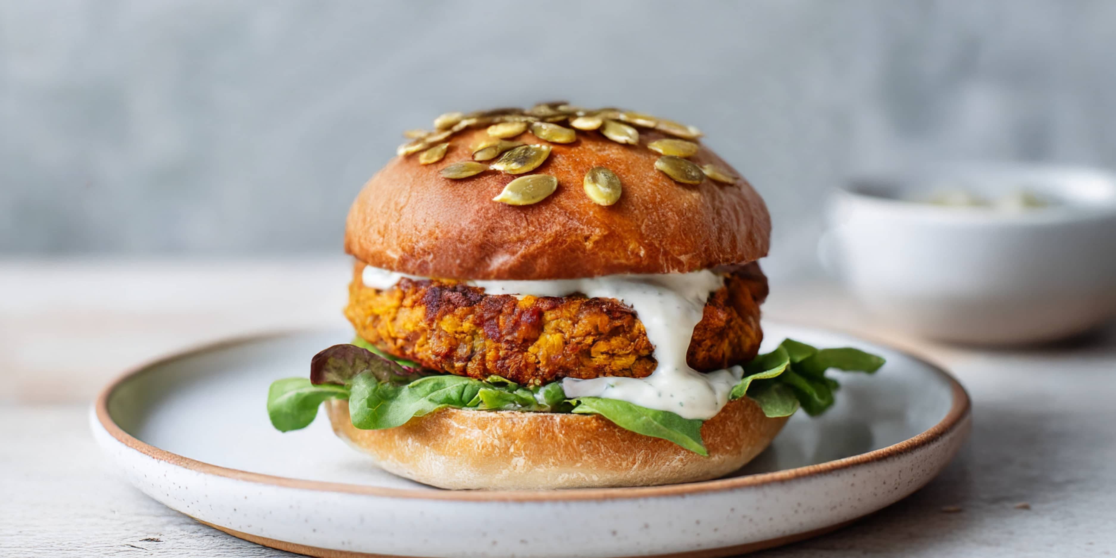 Kürbis-Kichererbsen-Burger