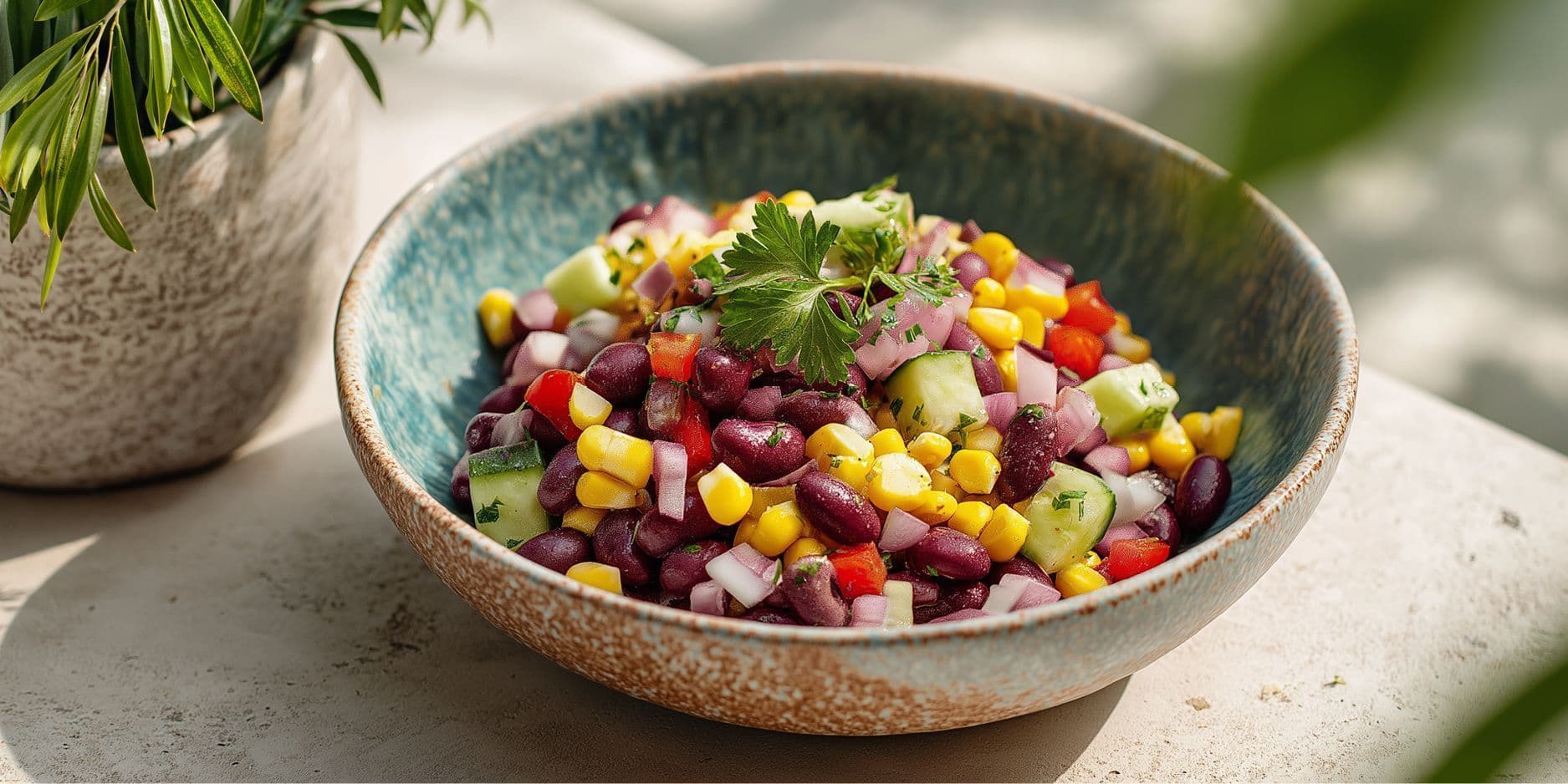 Maissalat mit Kidneybohnen