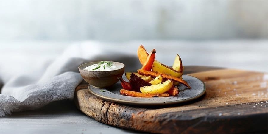 Légumes au four au tzatziki
