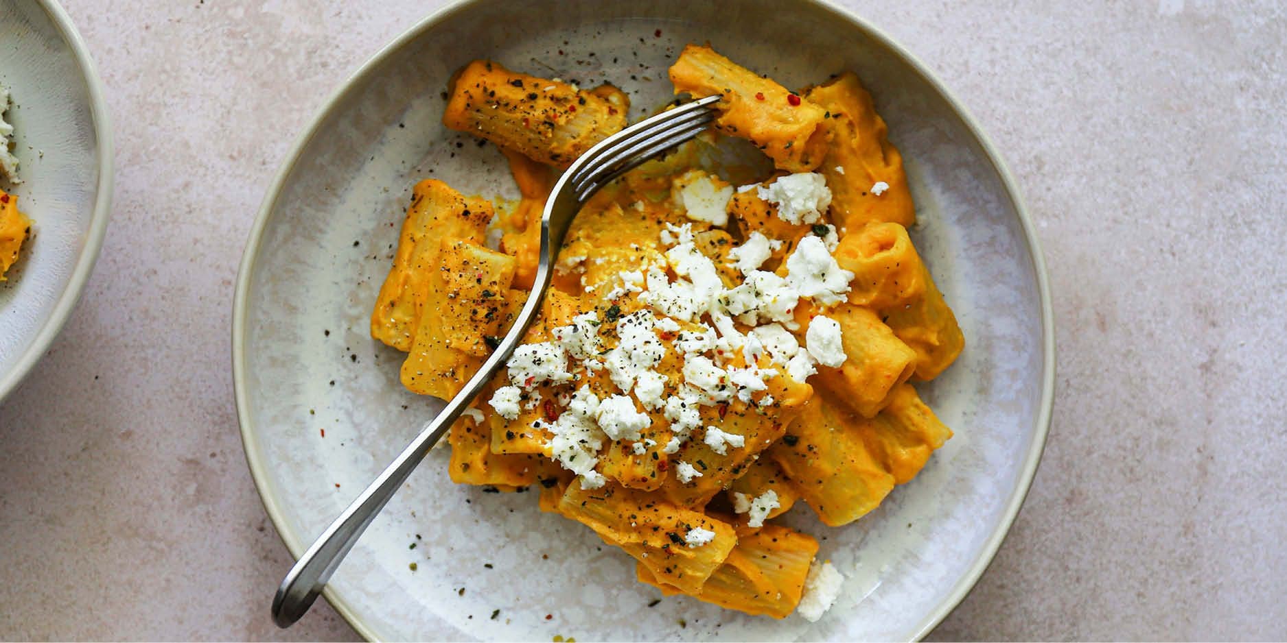 Pasta one pot con zucca