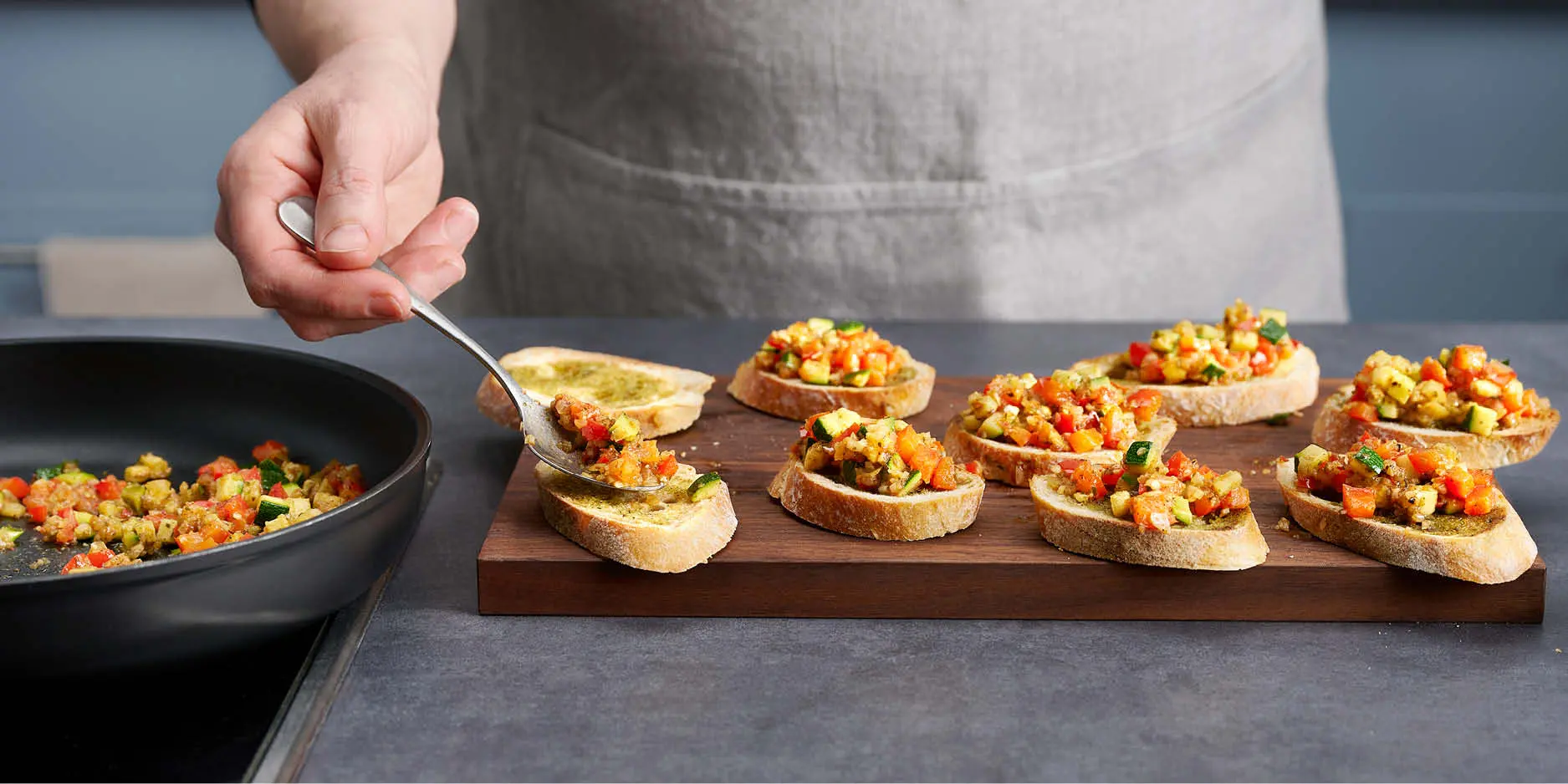 Bruschette con verdure