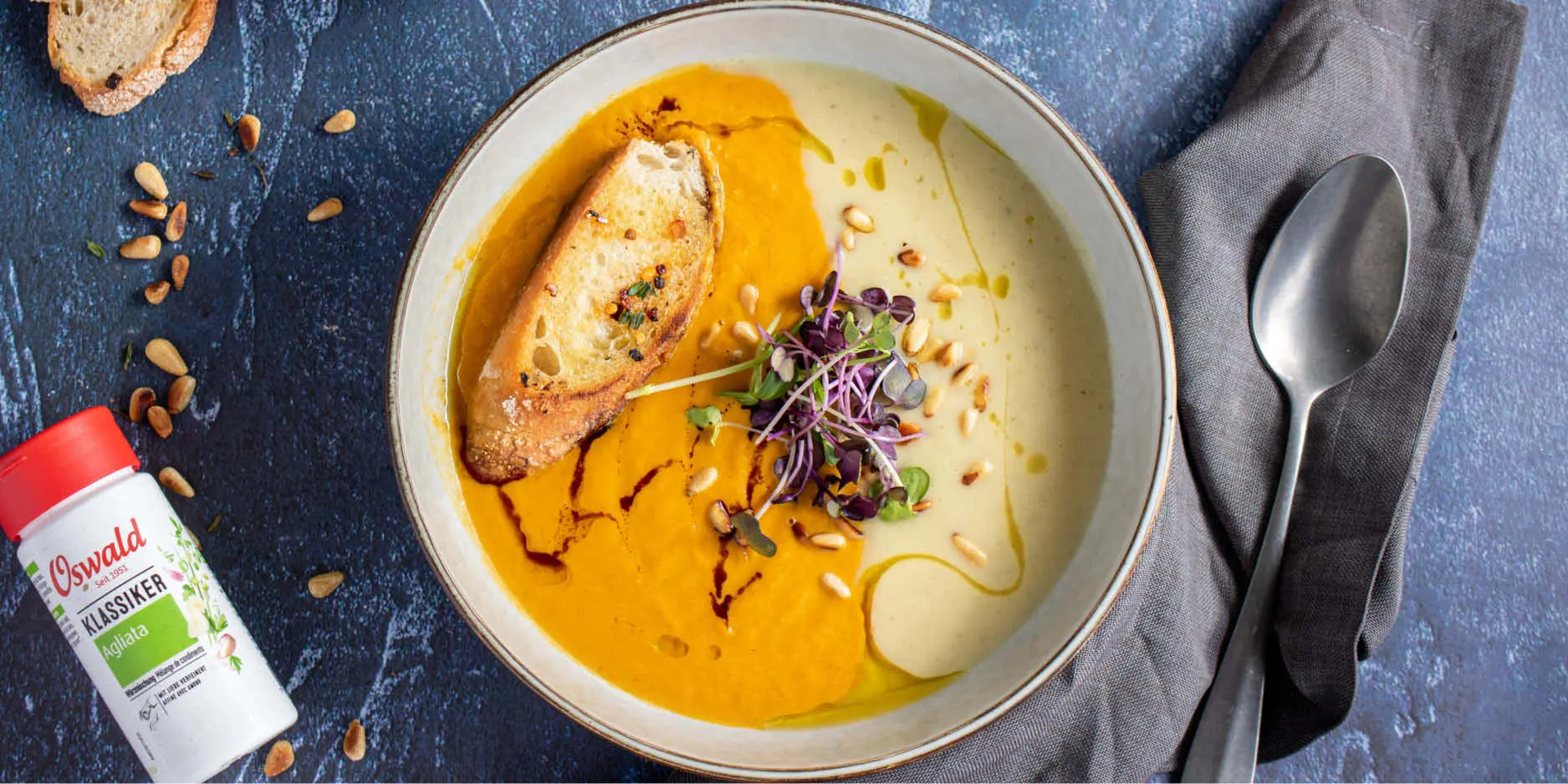 Double Winter-Suppe mit Pastinaken & Kürbis