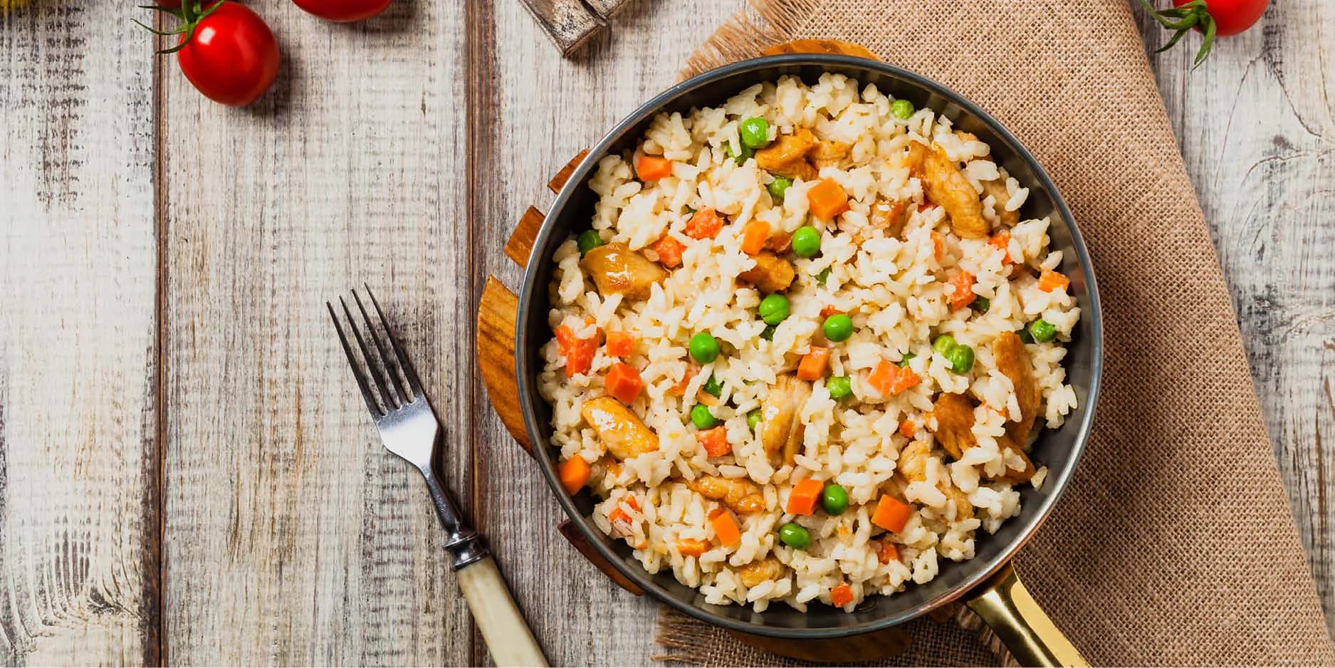 Risotto aux légumes en pot romain