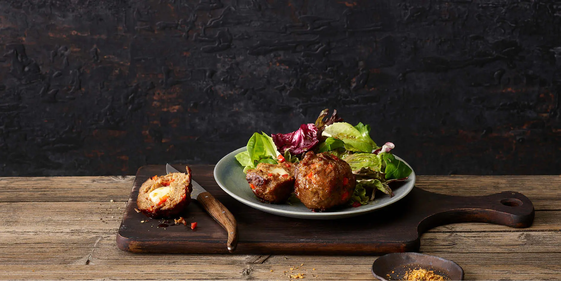 Boulettes de viande fourrées à la mozzarella