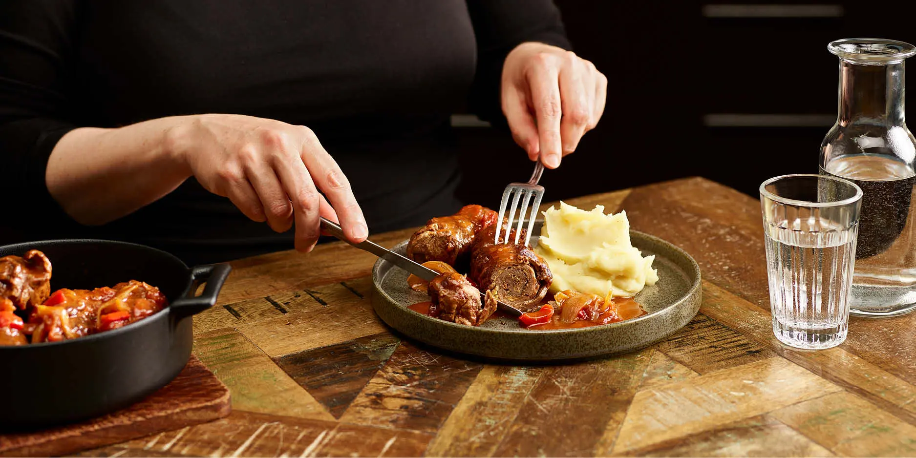 Involtini di manzo con prosciutto crudo e salvia