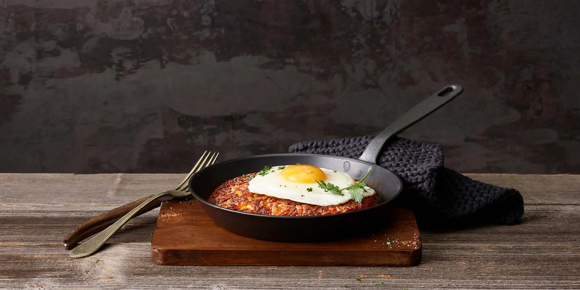 Rösti aux oeufs au plat