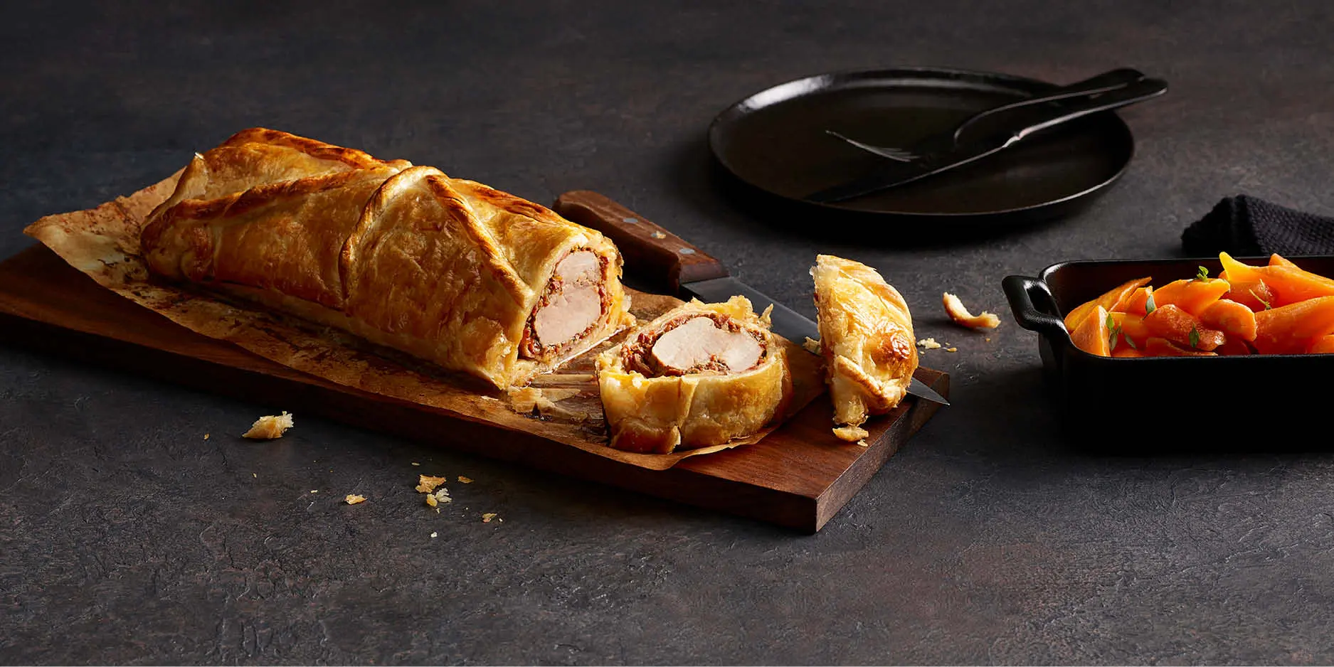 Schweinsfilet im Teig