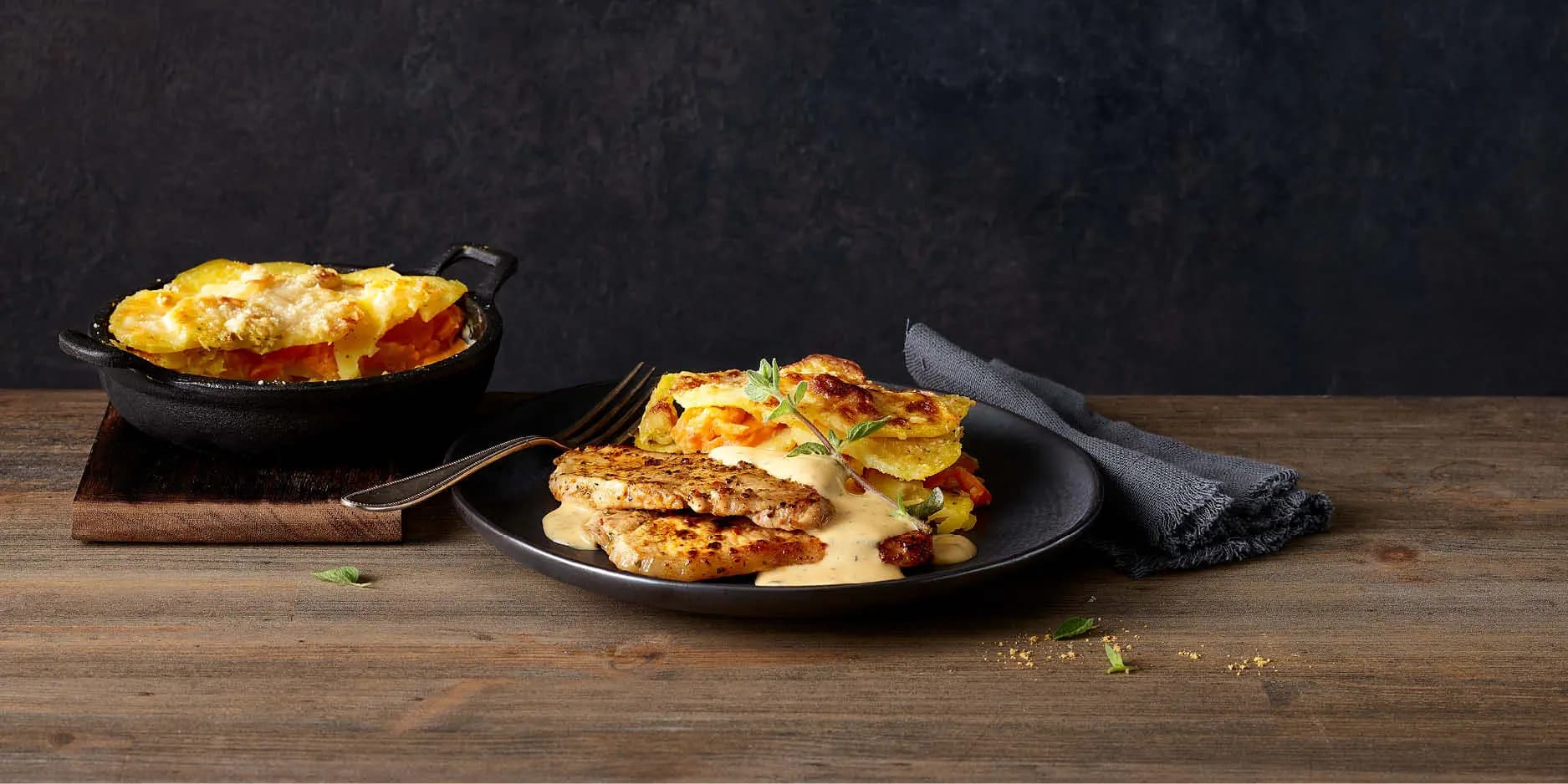 Escalopes de porc à la Sauce Café de Paris