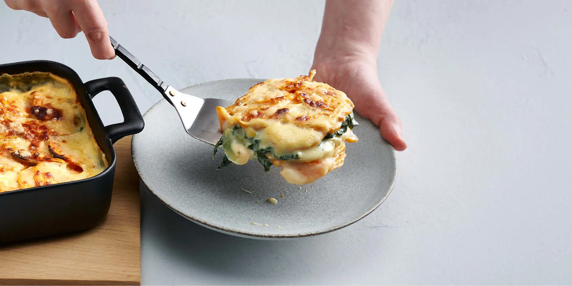Gratin de patates douces aux légumes