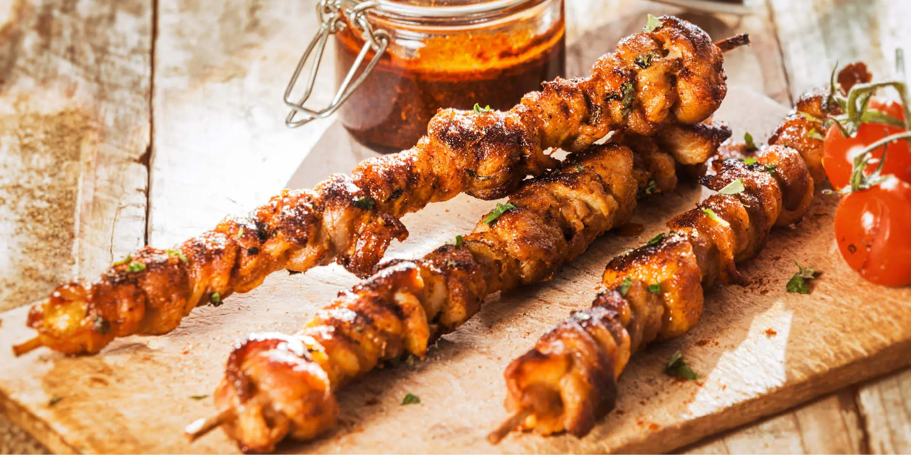 Brochette de tomates aux flambeaux